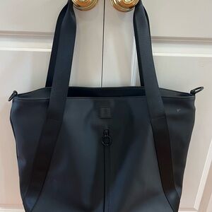Free People Movement Black Tote with Double Straps and Minimalist Design EUC!